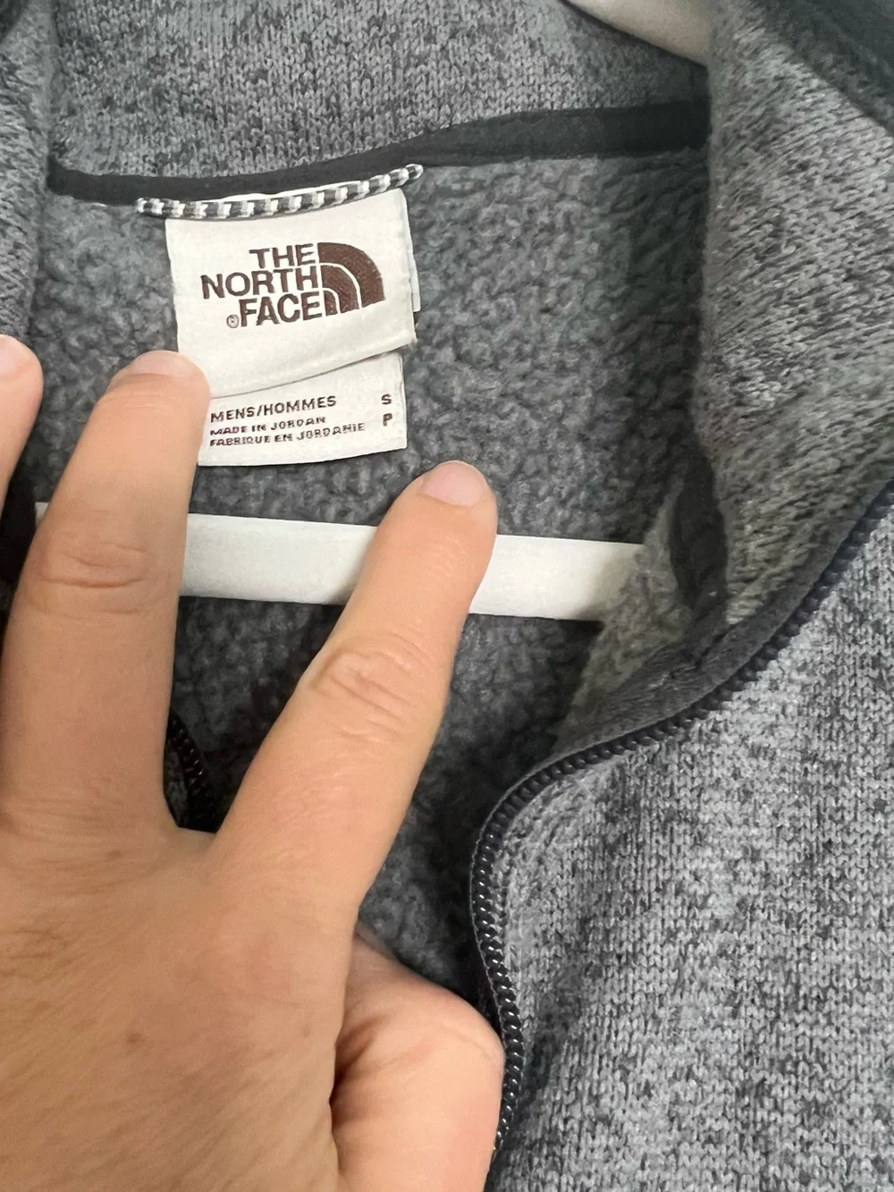 The North Face Gray Men's Fleece Vest with Chest Pocket